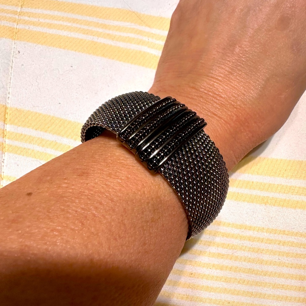 Erica Zap bracelet  black on black magnetic clasp